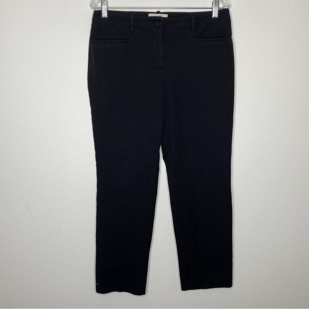 Talbots Black Cotton Blend Ankle Pant